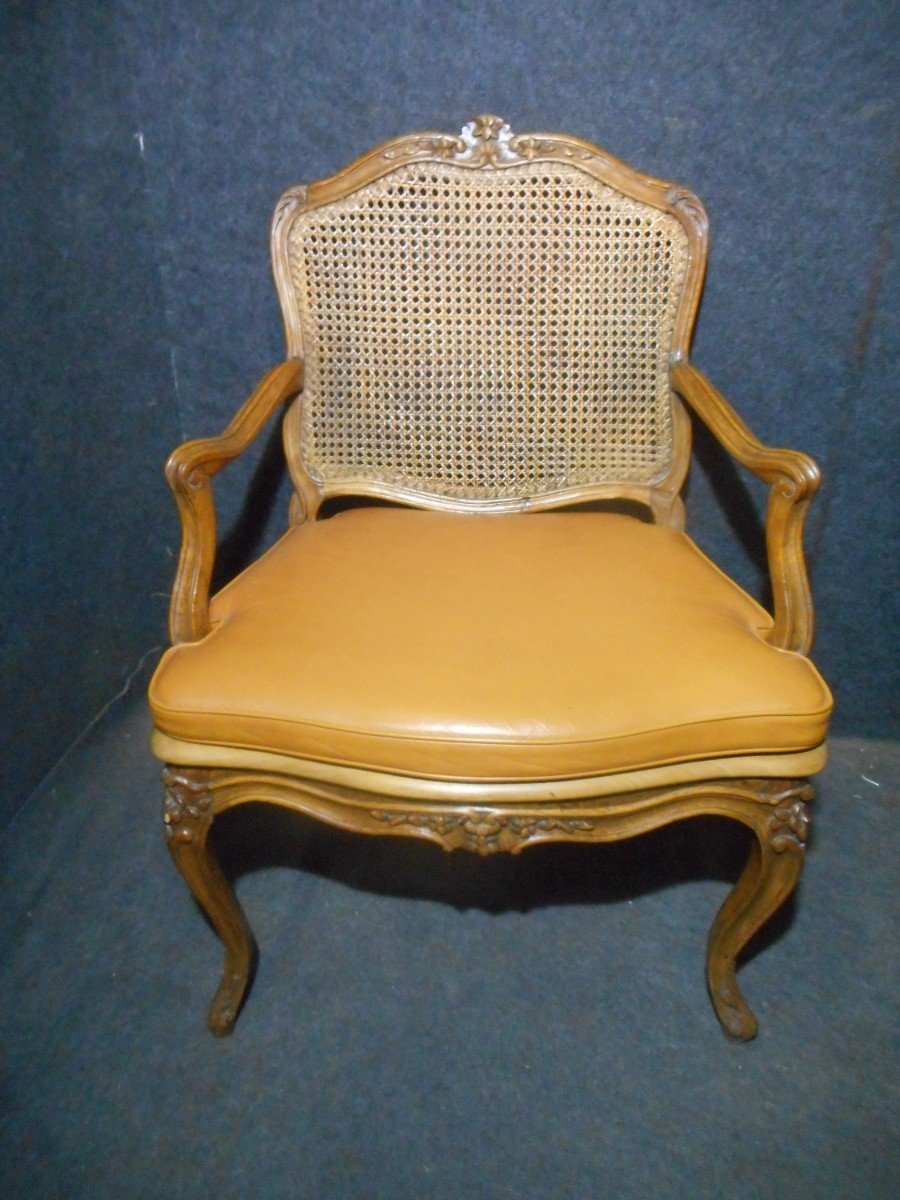 Fauteuil De Bureau époque Régence Estampillé Claude Louis Burgat (1717-1782)