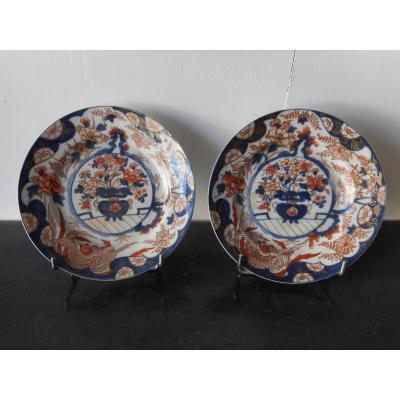 Pair Plates China XVIIIth