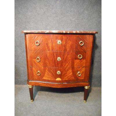 Small Dresser Busy Art Deco Period Mahogany And Gilt Bronze