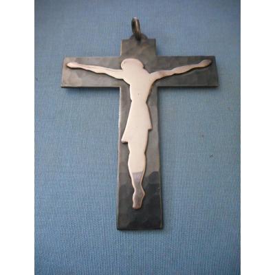 Hammered Crucifix By Jean Despres (1889-1990)