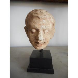 Gandhara Stone Head From 3rd To 6th Century Ad