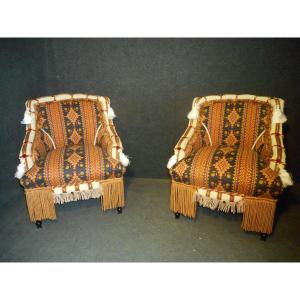 Paire De Fauteuils époque Napoléon III