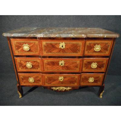 Superb Marquetry Commode Traces Jean Lapie Time Stamp Transition