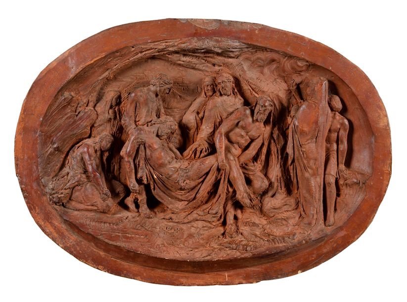 French School Around 1880 - Entombment Of The Christ