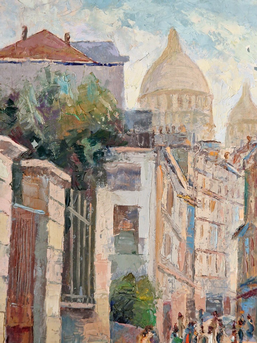 Painting Montmartre By J. Arnaldi-photo-4