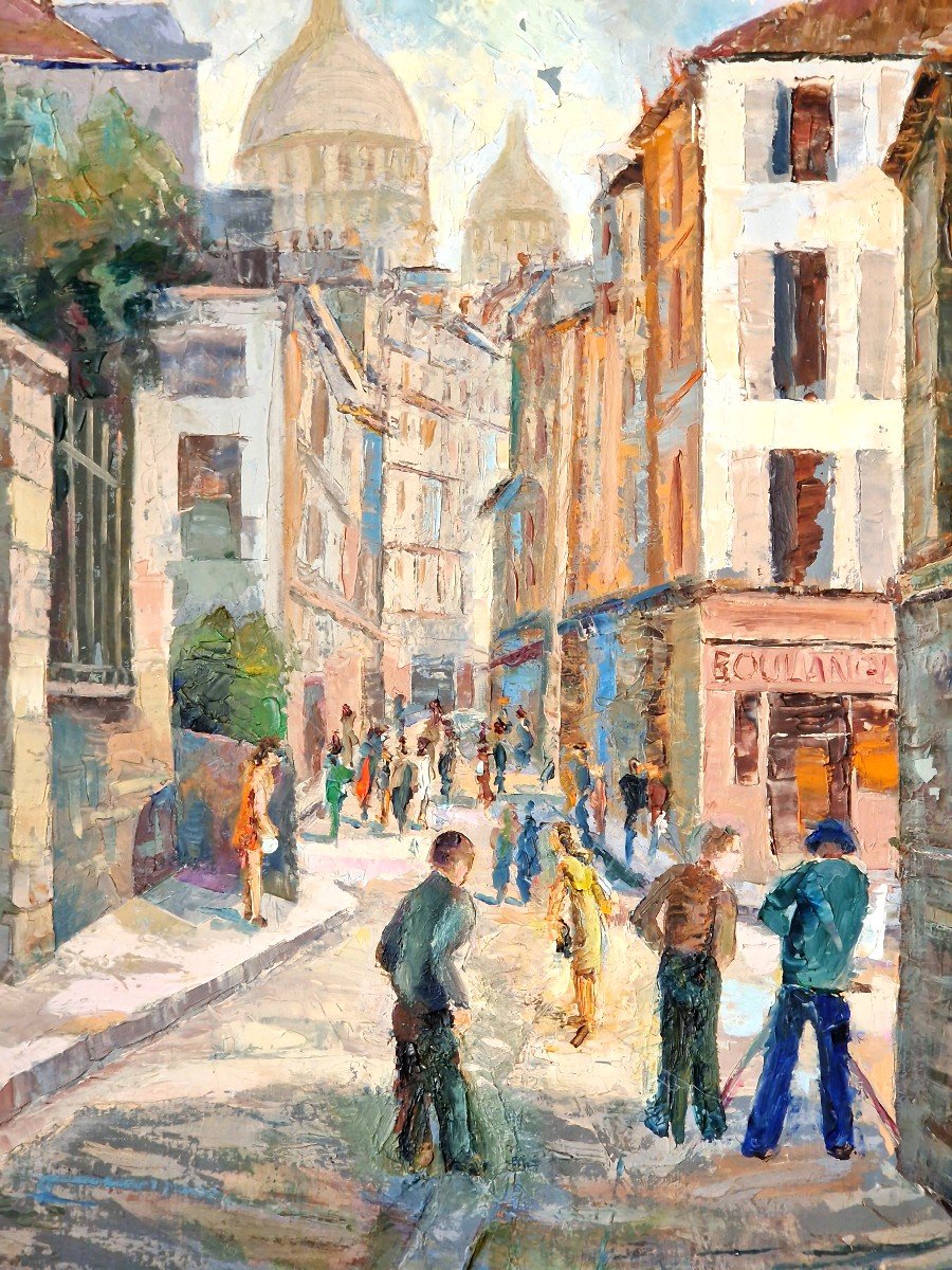 Painting Montmartre By J. Arnaldi