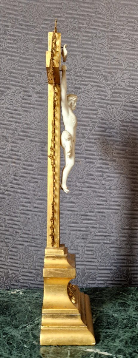 Crucifix In Golden Wood-photo-1