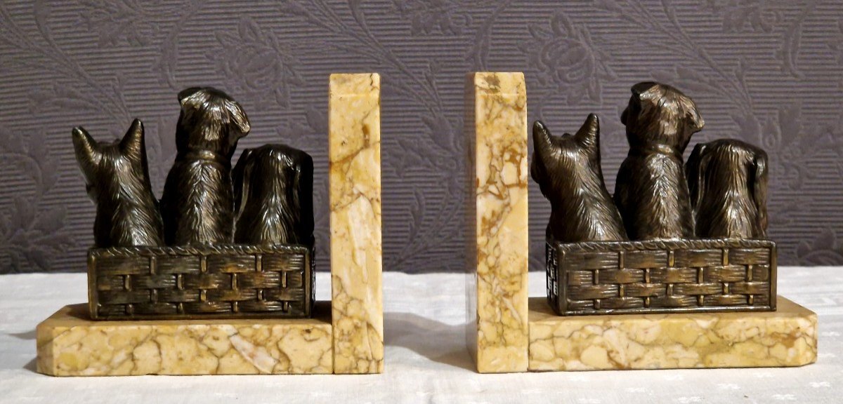 Pair Of Art Deco Style Book Presses-photo-1