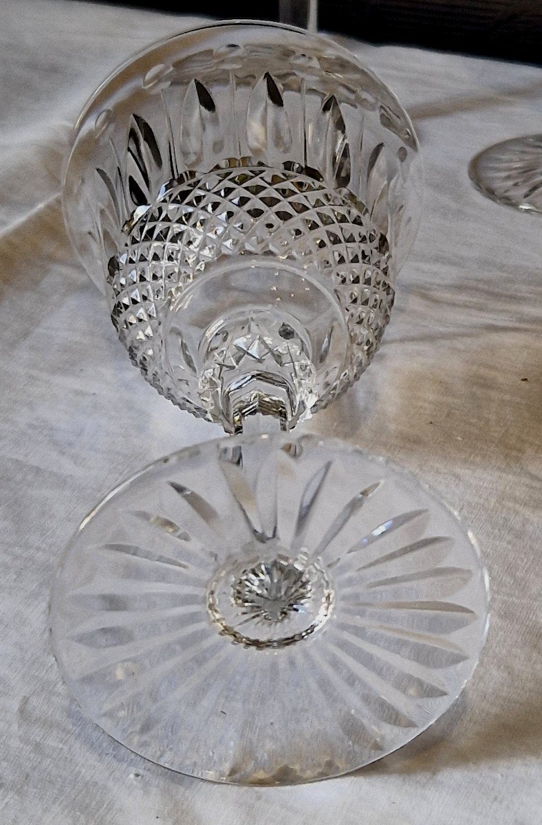 4 Crystal Wine Glasses Saint Louis Model Tommy-photo-5