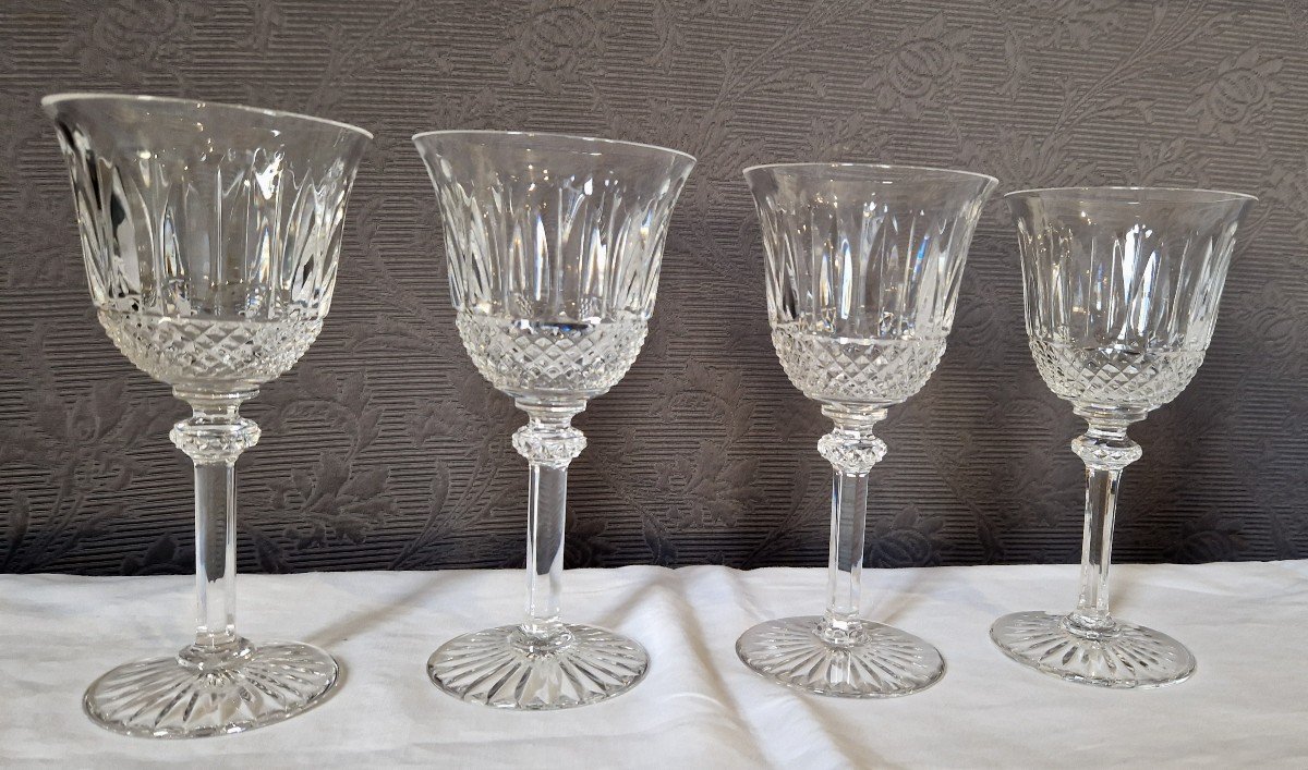 4 Crystal Wine Glasses Saint Louis Model Tommy-photo-7