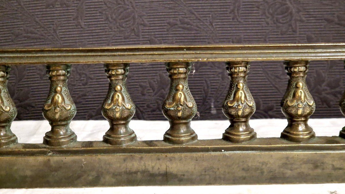 19th Century Bronze Hearth Bar/fireplace Front-photo-4