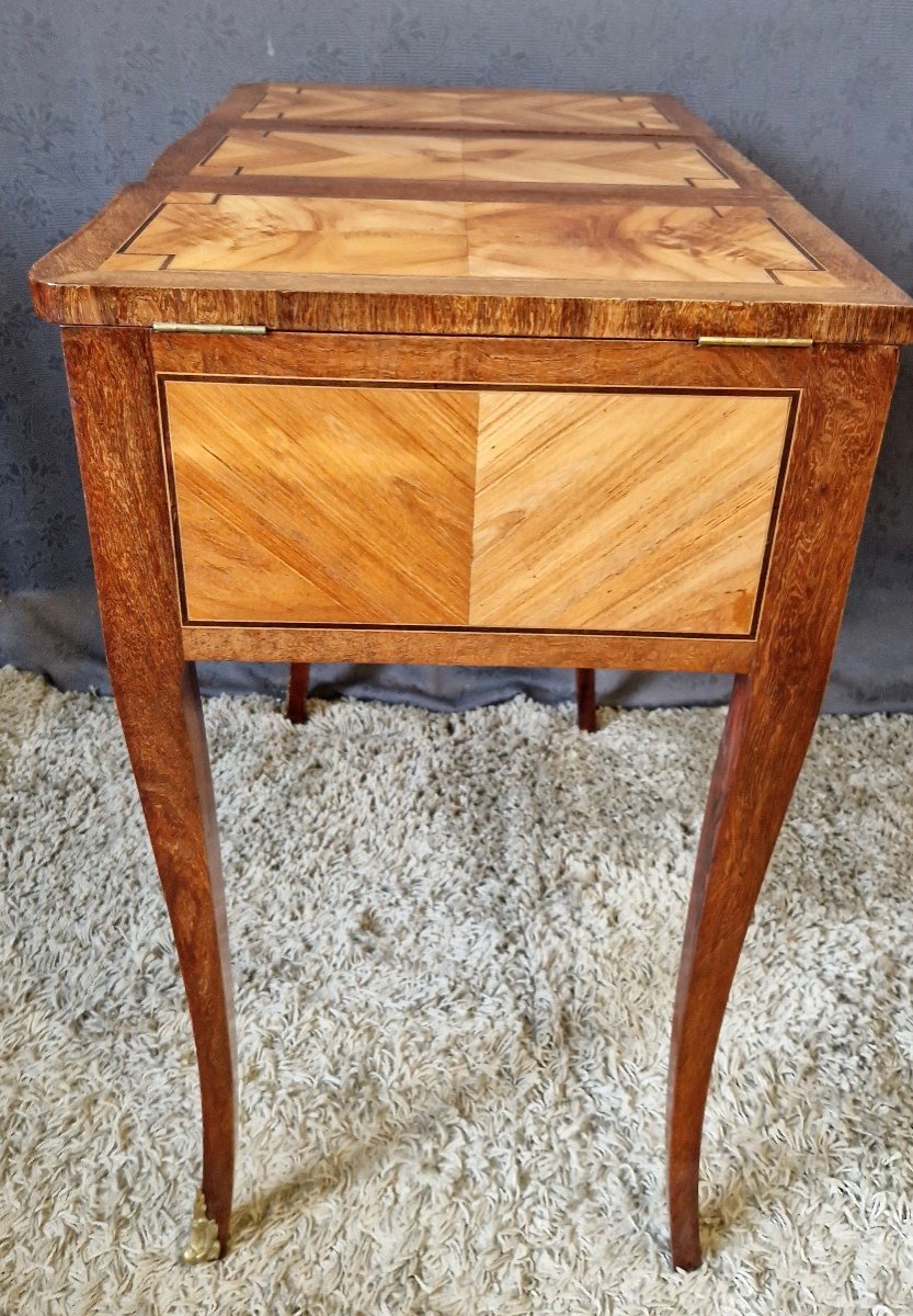 Dressing Table In 19th Century Marquetry-photo-2