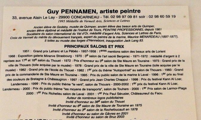 Port De Concarneau Par Guy Pennamen (1932-2022)-photo-7