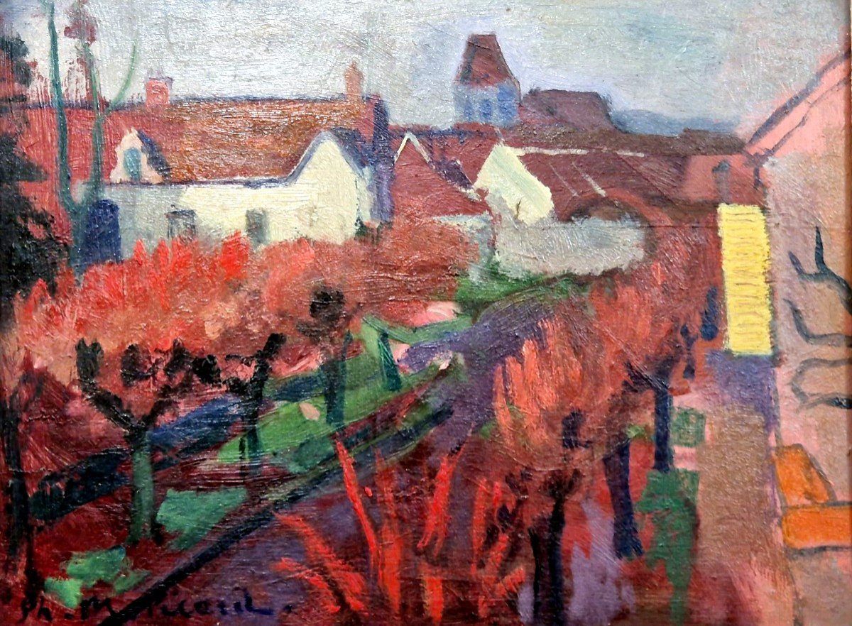 View Of The Village Of Rosay En Brie By Philippe Marie Picard (1915-1997)-photo-6