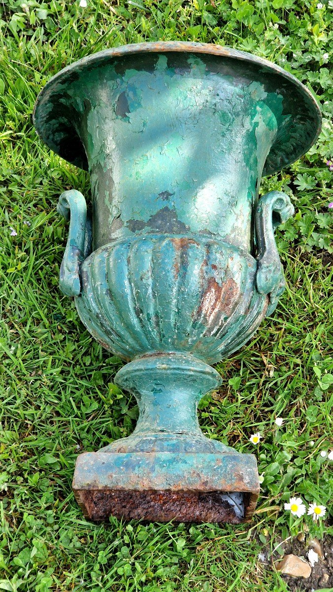 Vase Médicis En Fonte XXème-photo-2