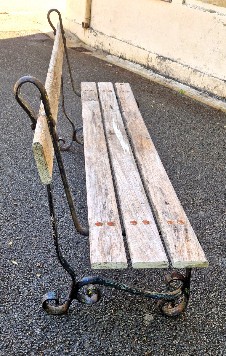 20th Century Public Garden Bench-photo-2