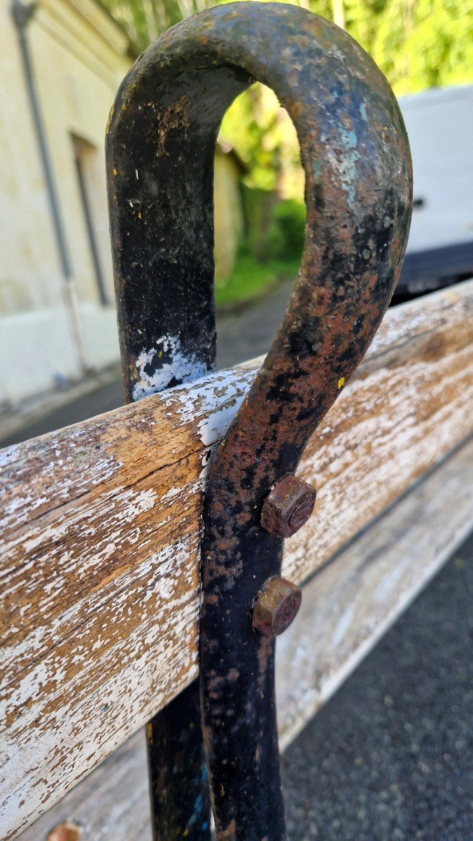 20th Century Public Garden Bench-photo-4