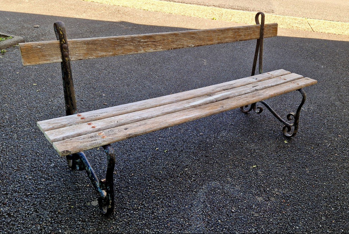 20th Century Public Garden Bench