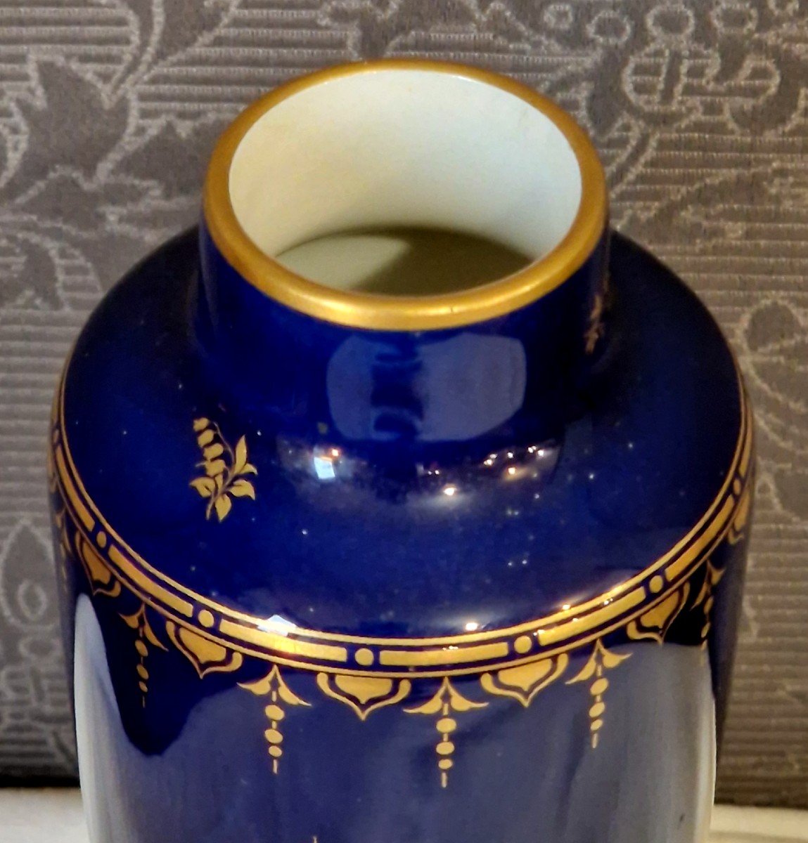 Porcelain Vase Manufacture Nationale De Sèvres. Art Deco-photo-8
