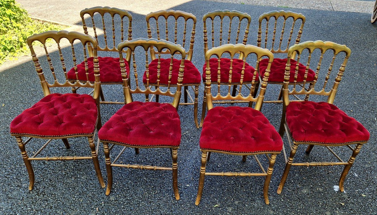 8 Golden Theater Chairs -photo-2