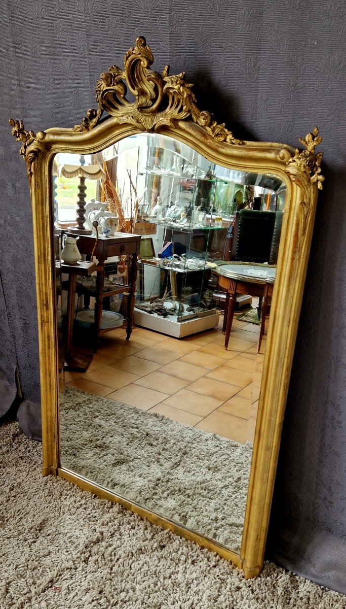 Louis XV Style Golden Mirror-photo-3