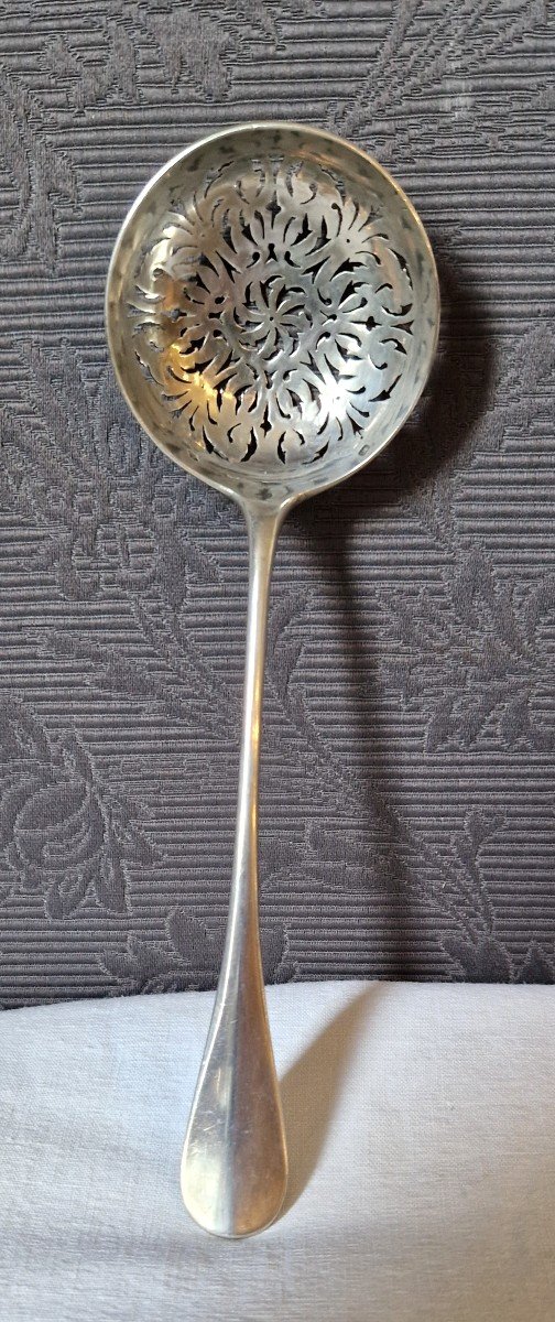 Solid Silver Sprinkled Spoon-photo-2