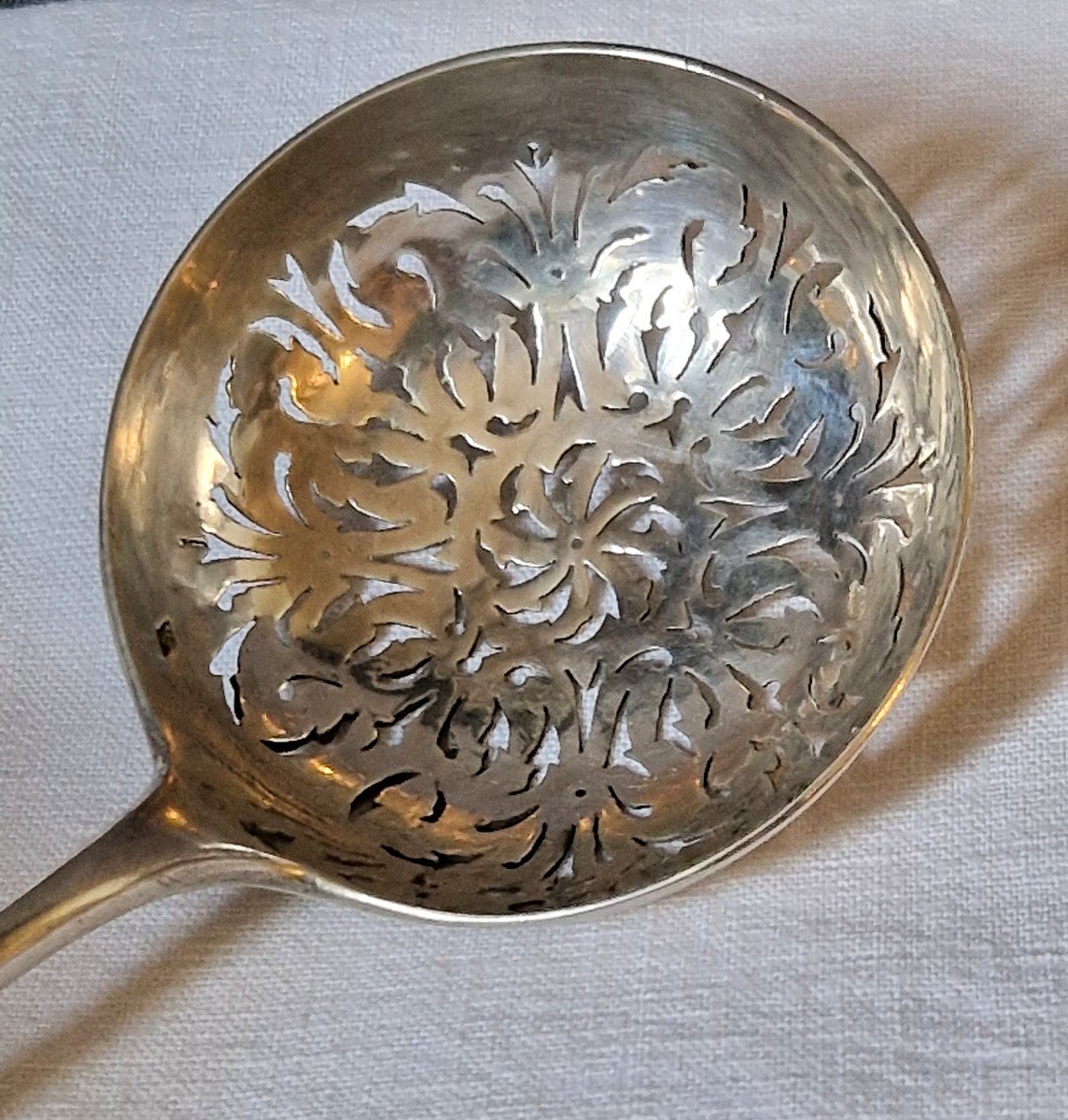 Solid Silver Sprinkled Spoon-photo-4