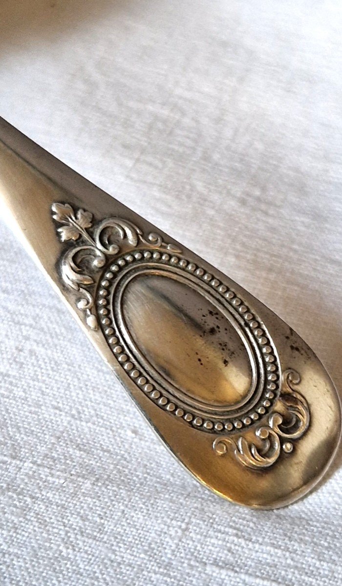 Solid Silver Sprinkled Spoon-photo-4