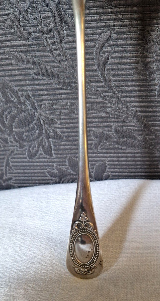 Solid Silver Sprinkled Spoon-photo-5