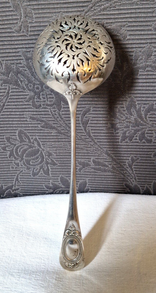 Solid Silver Sprinkled Spoon-photo-6