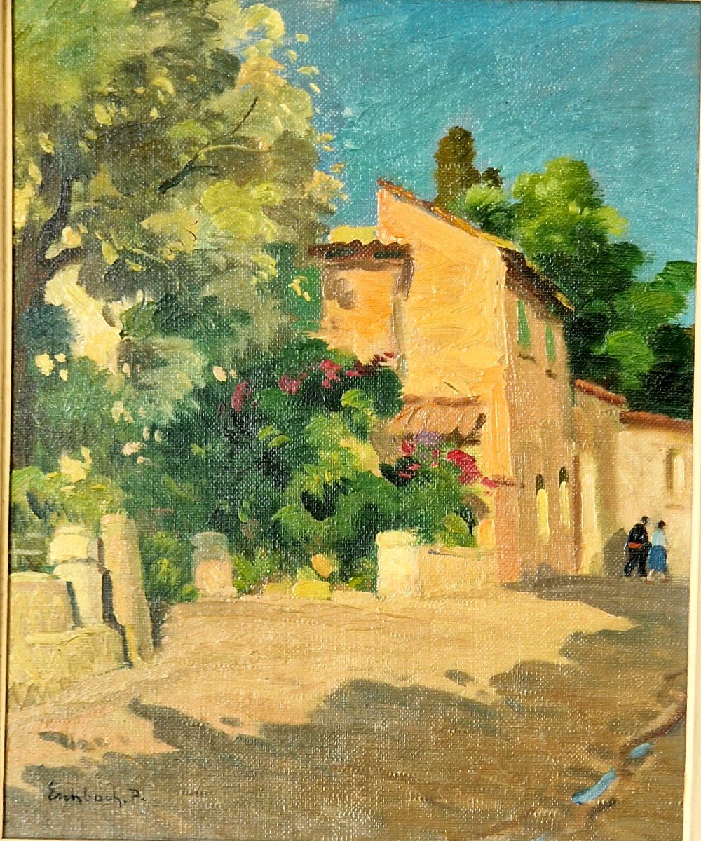 Alley Of Provence By Paul André Eschbach (1881-1961). 