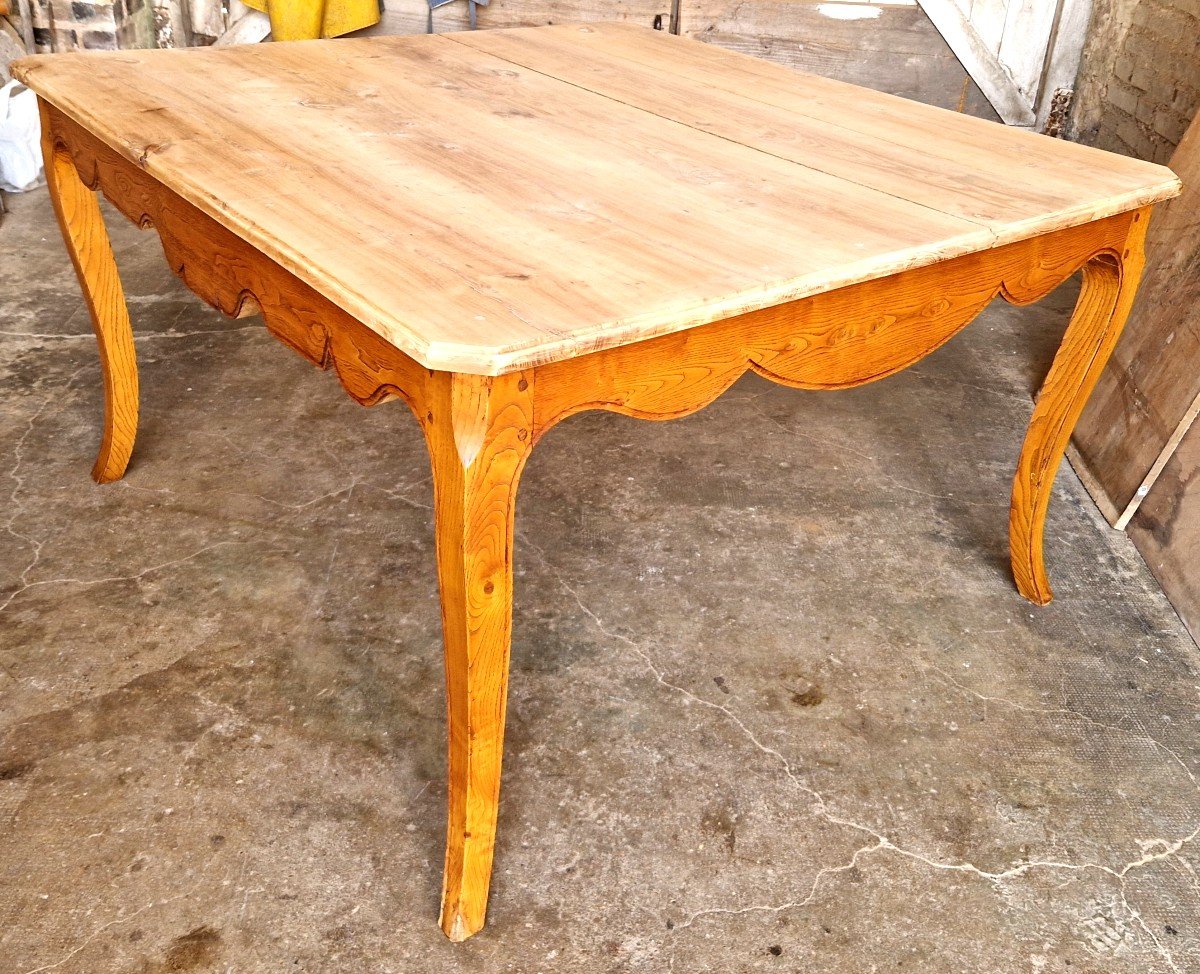 Louis XV Style Table In Oak-photo-2