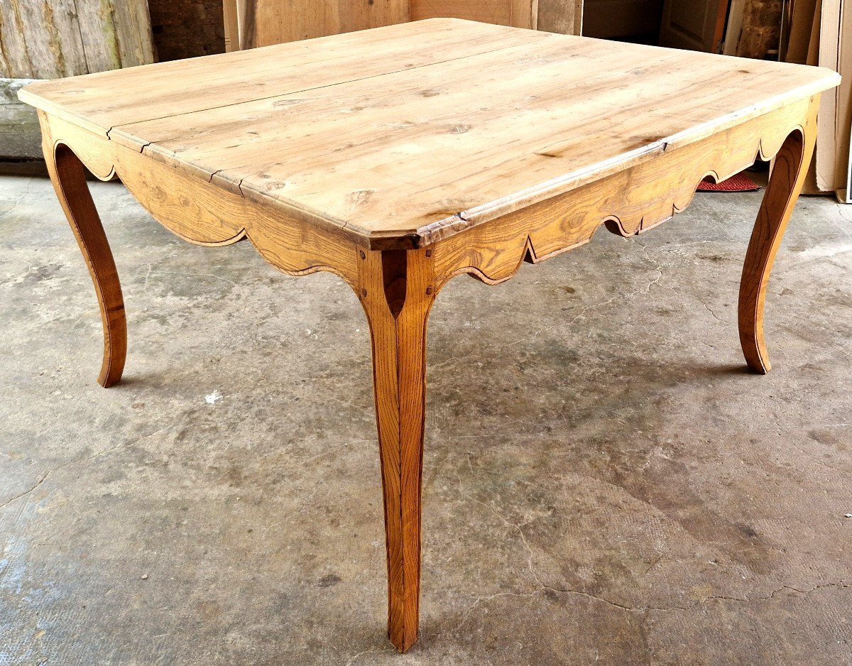 Louis XV Style Table In Oak-photo-4