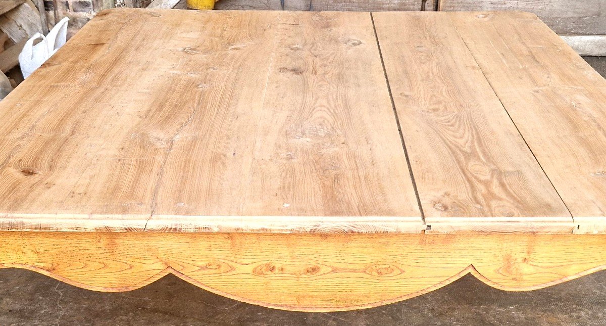 Louis XV Style Table In Oak-photo-3