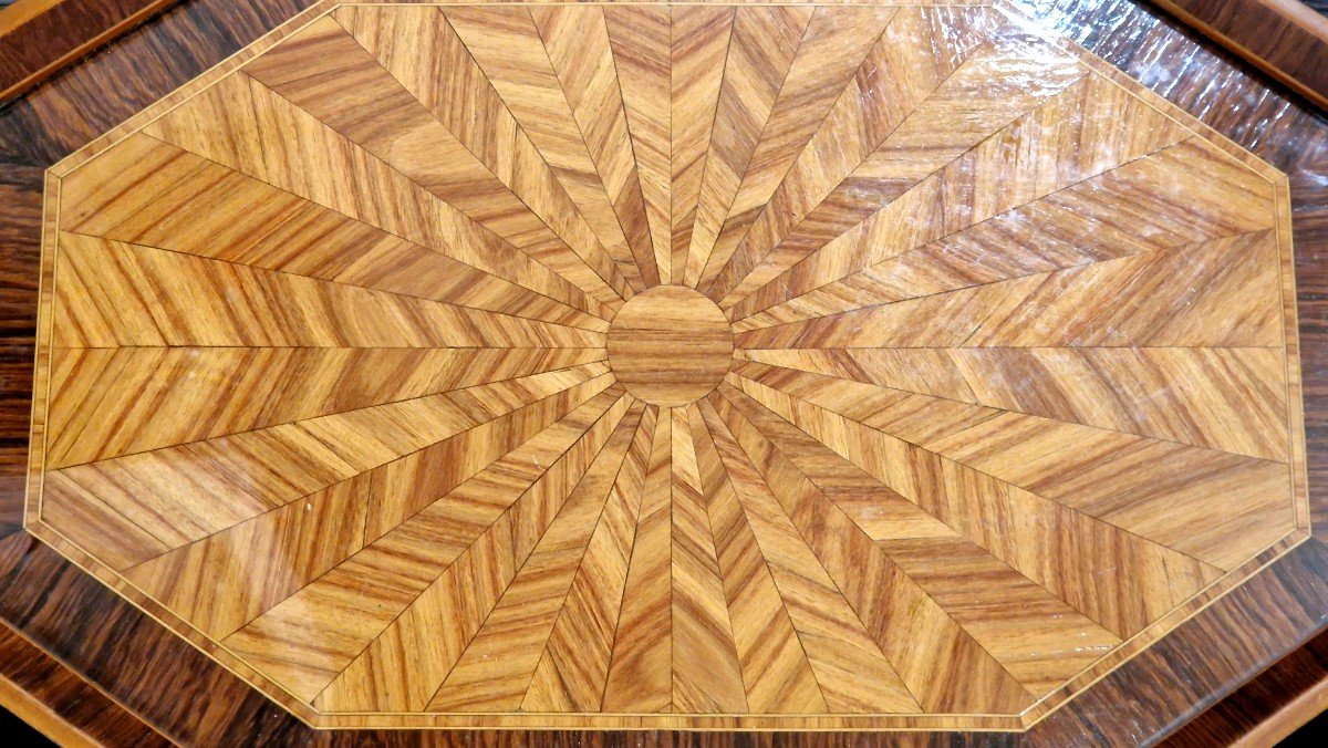 Serving Tray In 20th Century Marquetry-photo-3