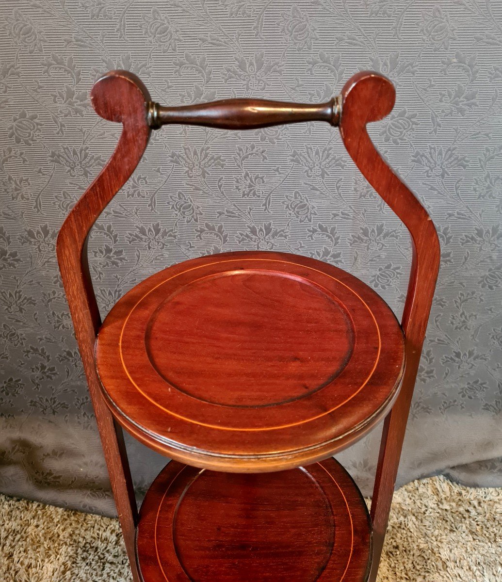 Mahogany Cake Stand Serving Table-photo-3