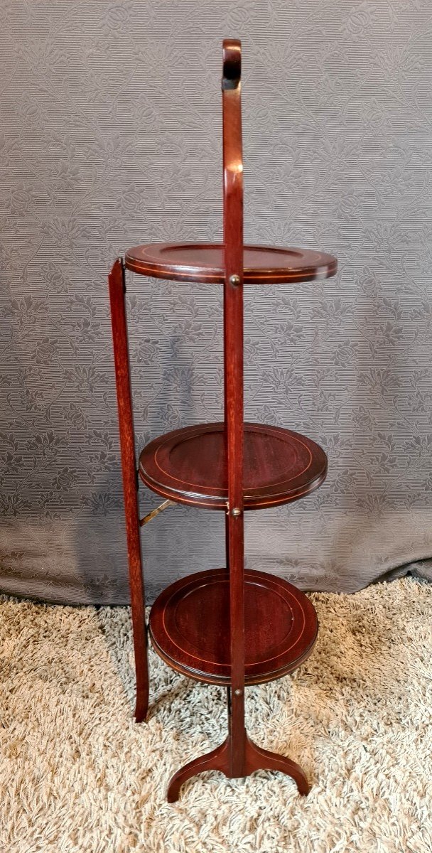 Mahogany Cake Stand Serving Table-photo-4