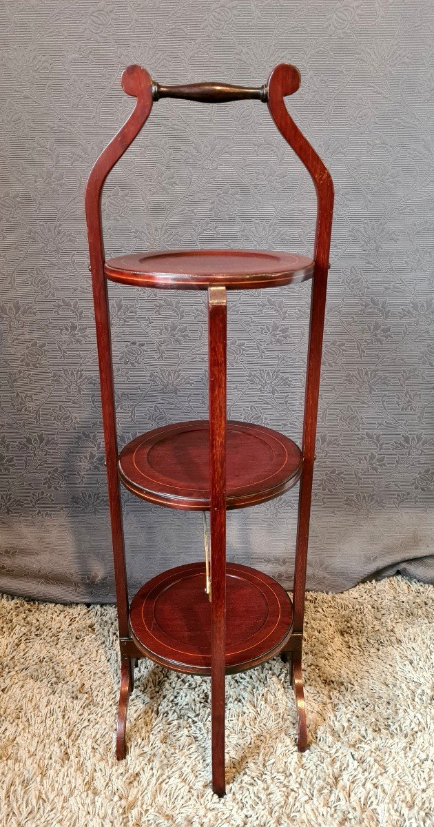 Mahogany Cake Stand Serving Table-photo-1