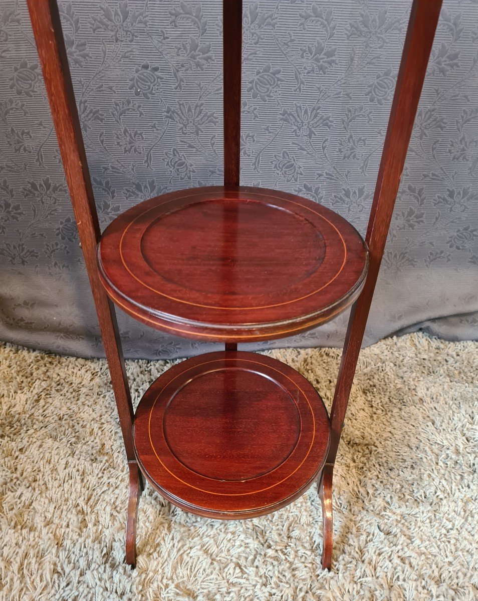 Mahogany Cake Stand Serving Table-photo-5