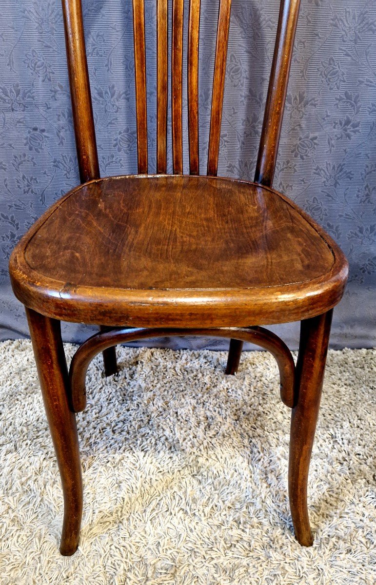 Chaise En Bois Courbé De La Maison Fischel-photo-4