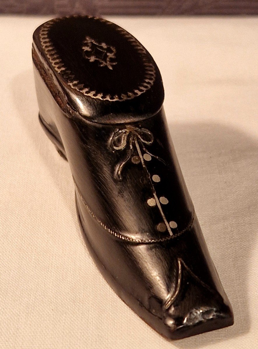 Shoe-shaped Snuffbox, Late 19th Century