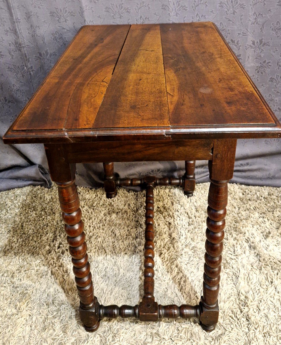 Small Louis XIII Walnut Table-photo-1