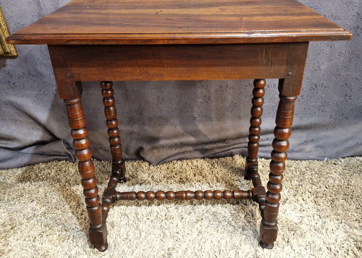 Small Louis XIII Walnut Table-photo-2