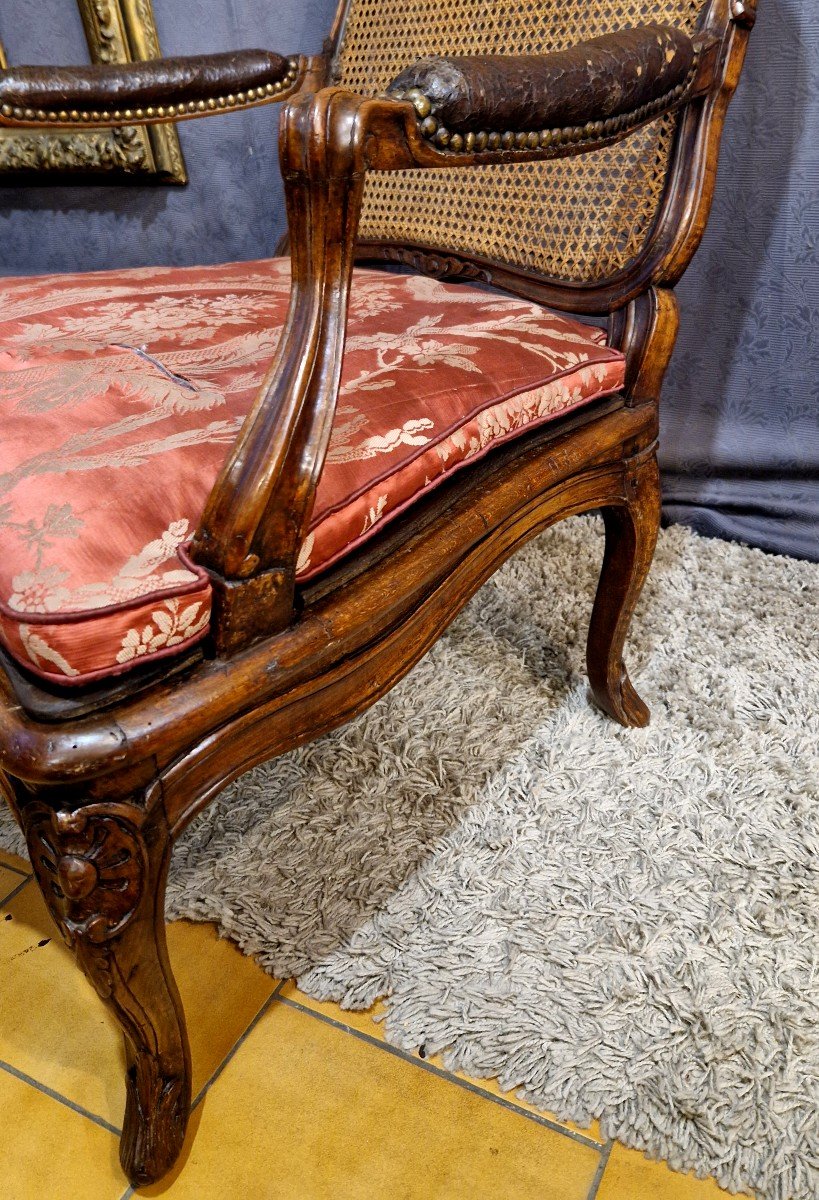 Fauteuil à La Reine Louis XV Estampillé Avisse-photo-2