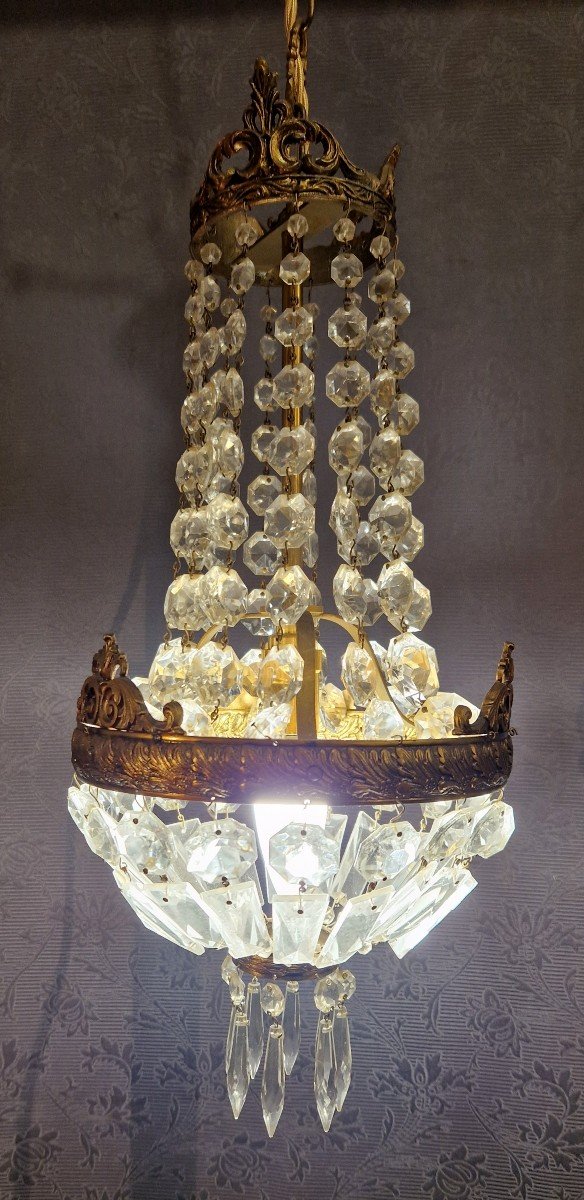 Small 20th Century Hot Air Balloon Chandelier-photo-1