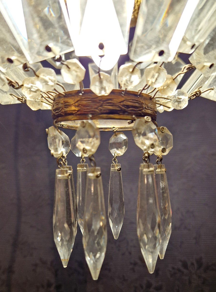 Small 20th Century Hot Air Balloon Chandelier-photo-2