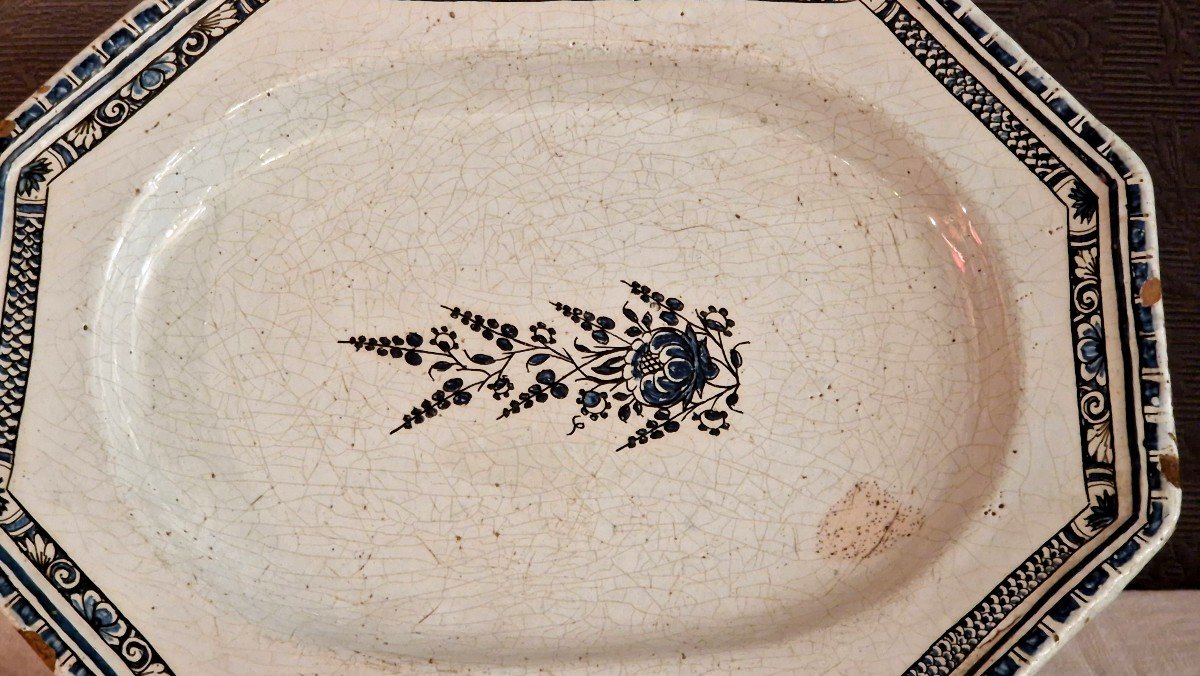 18th Century Rouen Earthenware Dish-photo-2