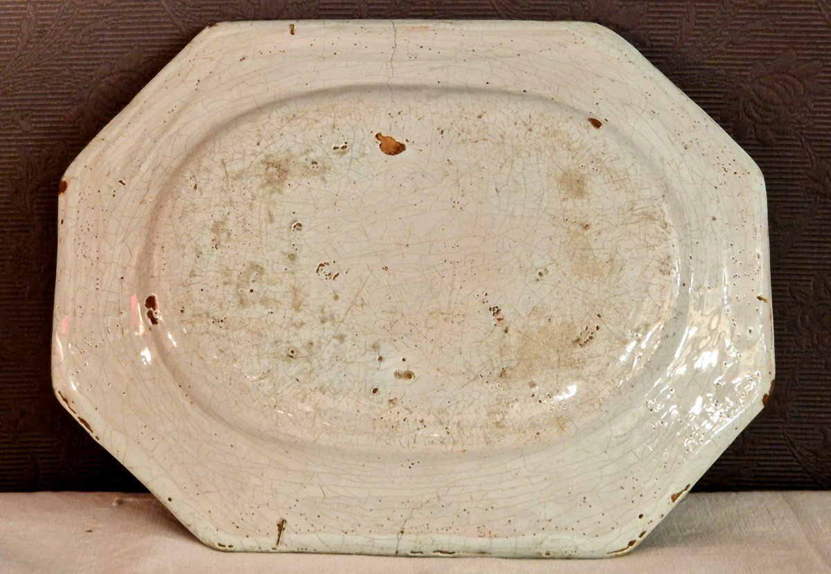 18th Century Rouen Earthenware Dish-photo-4