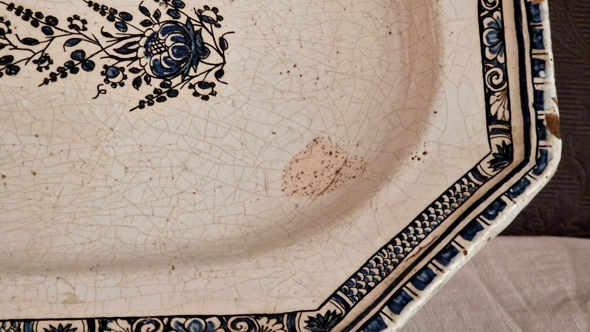 18th Century Rouen Earthenware Dish-photo-5