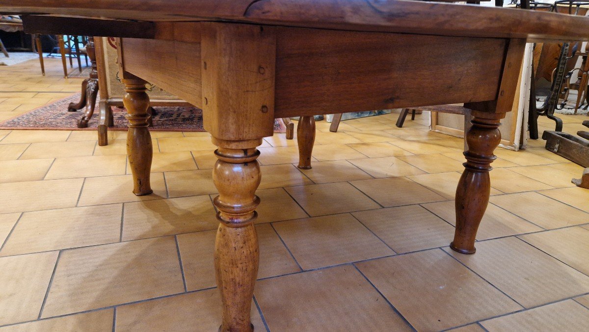 Table Basse Ronde En Noyer-photo-8